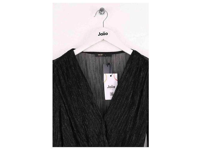 Maje Vestido Ruffiniti negro - vista 2