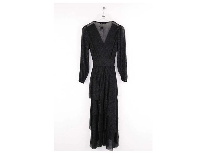 Maje Vestido Ruffiniti negro - vista 3