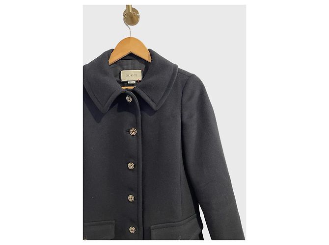 Abrigo Gucci negro T.34 - vista 2