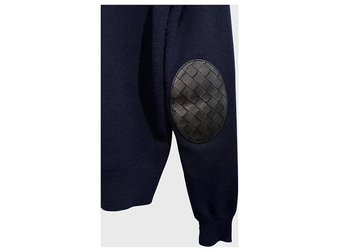 Pull Bottega Veneta bleu marine T.XS - view 3