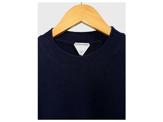 Pull Bottega Veneta bleu marine T.XS - view 5