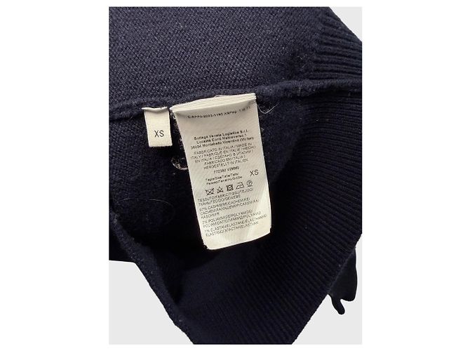 Pull Bottega Veneta bleu marine T.XS - view 6