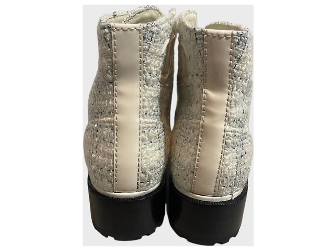 Bottines Chanel blanches T.41 - view 4