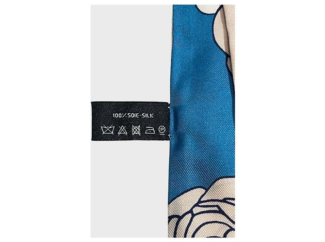 Lenço slim bandeau Chanel azul/rosa - vista 5