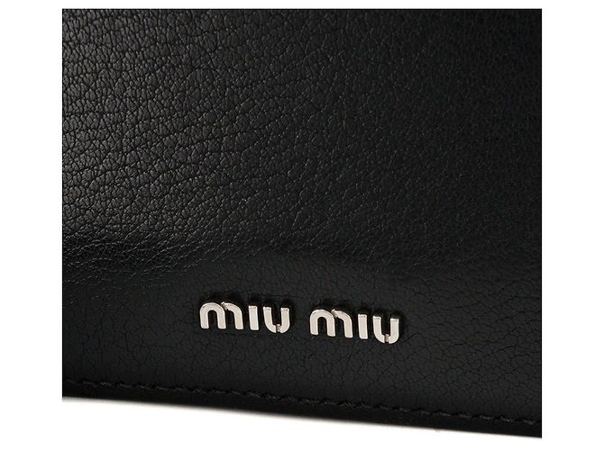 MIUMIU - Borsa a tracolla Miu Miu Madras in pelle martellata nera - vista 6