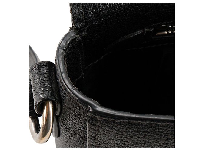 MIUMIU - Borsa a tracolla Miu Miu Madras in pelle martellata nera - vista 9