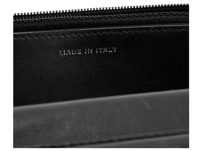 CHANEL - Classic/Timeless Chanel Wallet On Chain Schultertasche aus schwarzem Lackleder - Ansicht 9