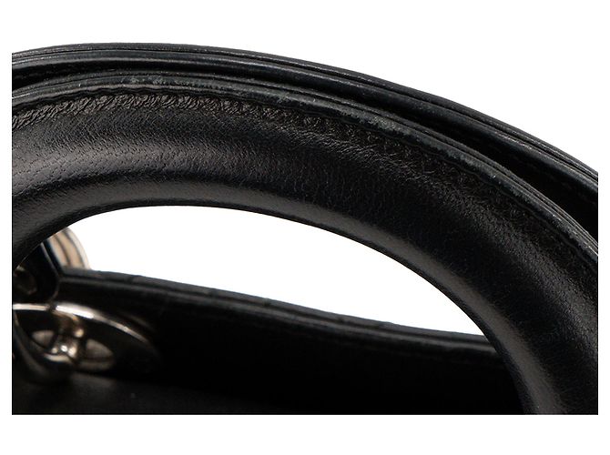 DIOR - Borsa a tracolla Lady Dior mini in pelle cannage nera - vista 5