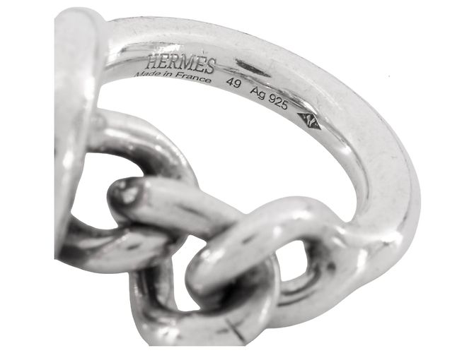 HERMÈS - Croisette GM Hermès Ring aus Silber (T49) - Ansicht 3