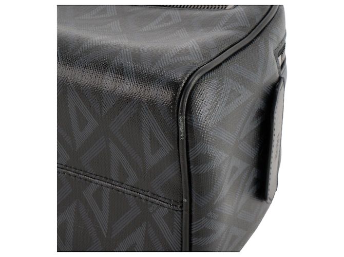 DIOR - Necessaire Diamond Dior em toile resinada preta e cinza - vista 7