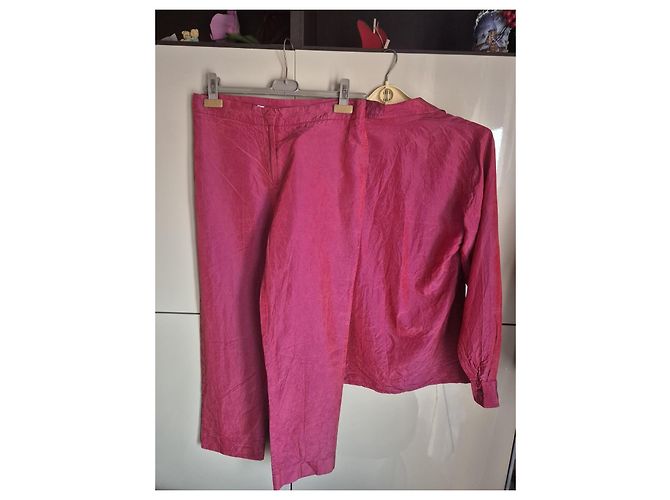 Max Mara Completo in Seta MaxMara Rosa - vista 10