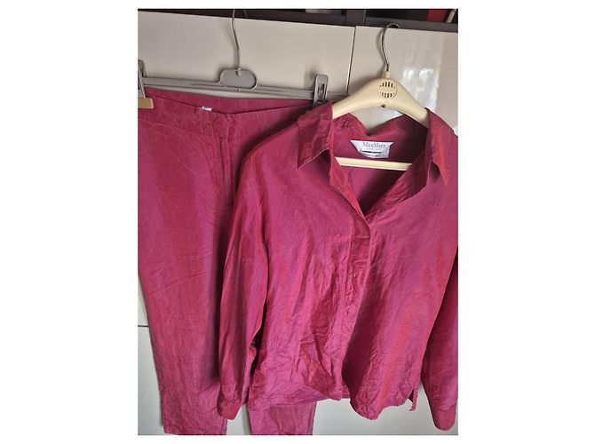 Max Mara Completo in Seta MaxMara Rosa - vista 11