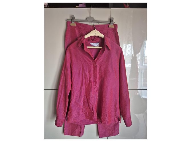 Max Mara Completo in Seta MaxMara Rosa - vista 5