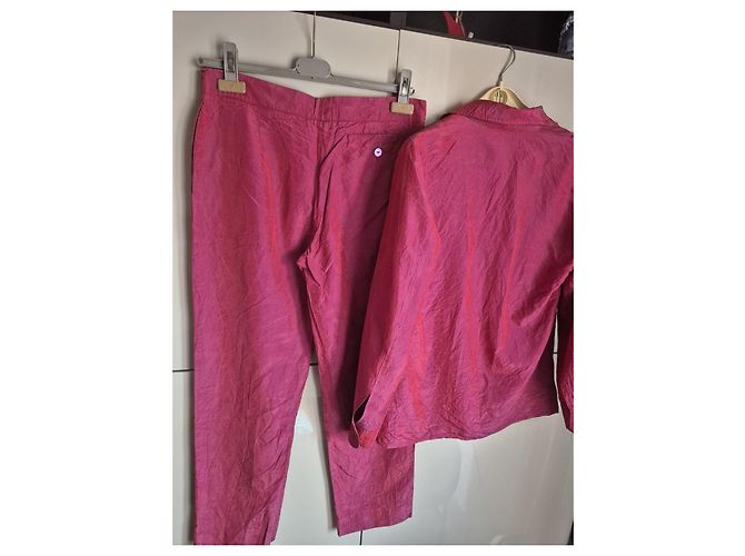 Max Mara Completo in Seta MaxMara Rosa - vista 9