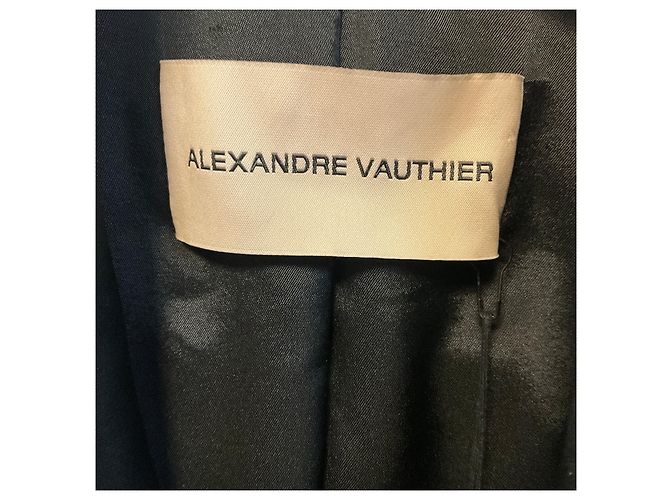 Alexandre Vauthier Samt-Tuxedo-Blazer in Schwarz mit Kristallbesatz - Ansicht 4