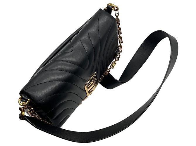 Givenchy Bolso de Hombro Pequeño 4G Acolchado en Piel de Ternera Suave Negra - vista 5