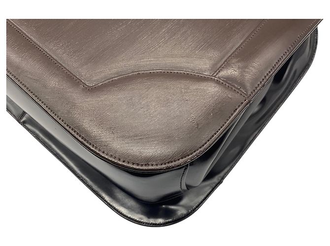 Judith Leiber Brown Leather Top Handle Bag - view 10