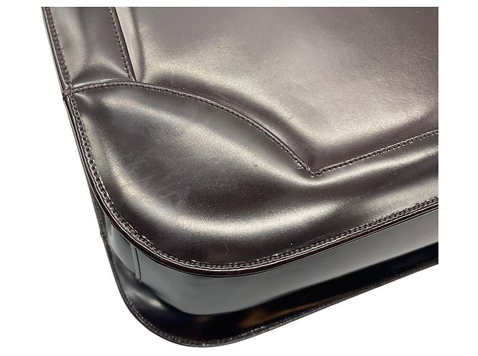 Judith Leiber Brown Leather Top Handle Bag - view 11