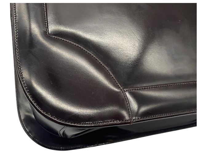 Judith Leiber Brown Leather Top Handle Bag - view 12