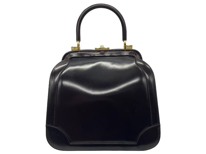 Judith Leiber Brown Leather Top Handle Bag - view 3