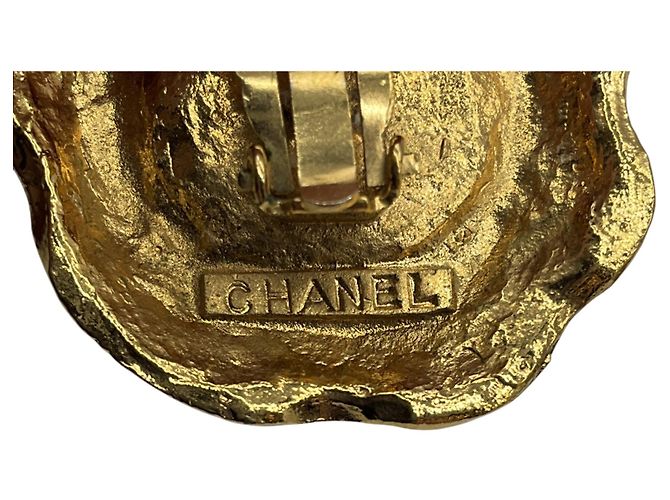 Chanel Vintage Gold Clip-On Ohrringe mit Perlenverzierung - Ansicht 3