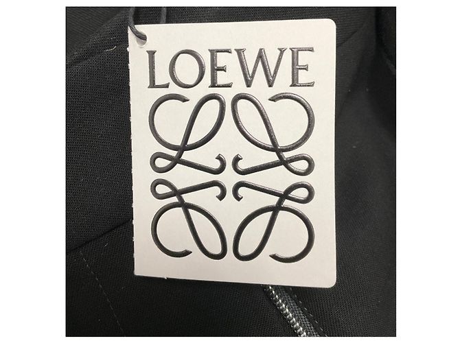Loewe taillierte schwarze Wollhose mit Gürtel - Ansicht 5