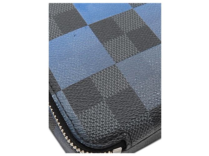Borsa a tracolla portafoglio Louis Vuitton Damier Graphite Giant Alpha Blu - vista 10