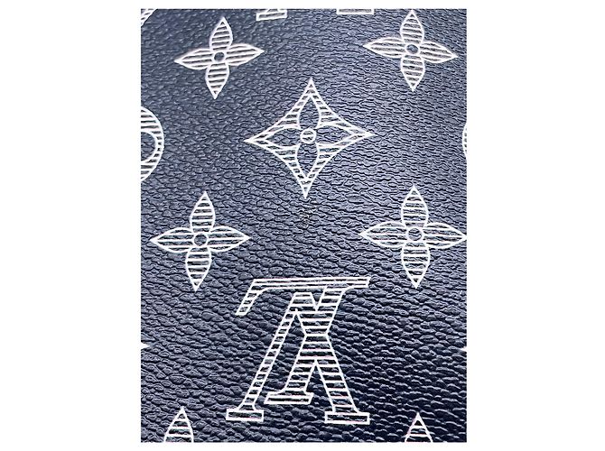 Borsa a Tracolla Louis Vuitton Chapman Brothers Monogram Savane Messenger PM Blu - vista 13