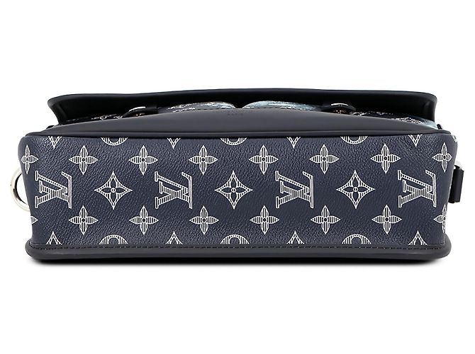 Borsa a Tracolla Louis Vuitton Chapman Brothers Monogram Savane Messenger PM Blu - vista 2