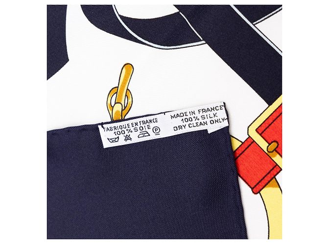 Pañuelo de seda Hermès Eperon D Or Azul 90 Scarves - vista 4