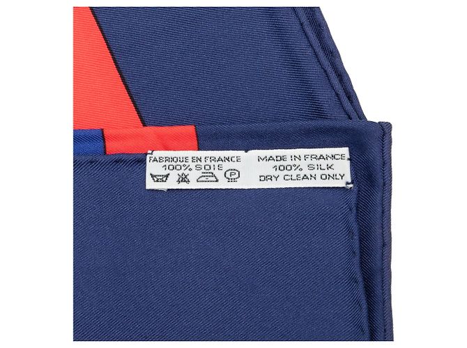 Foulard di seta Hermès Cheval Turc Blu 90 Scarves - vista 6