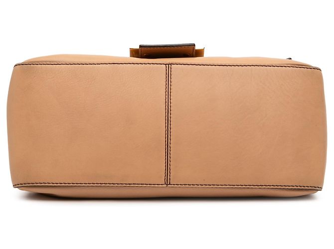 Borsa a tracolla Fendi Mamma Forever Large in pelle di vitello Marrone - vista 3