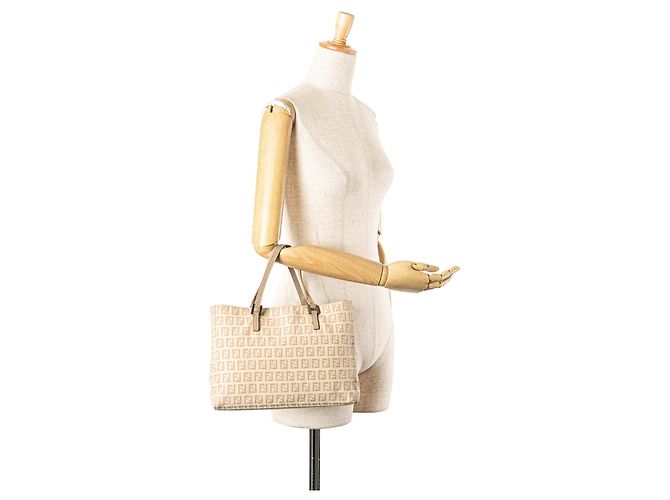 Fendi Zucchino Canvas Tote braun - Ansicht 12