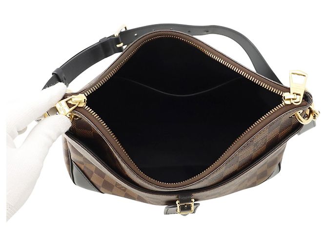 Louis Vuitton Damier Ebene Odeon MM Crossbody Bag Braun - Ansicht 4