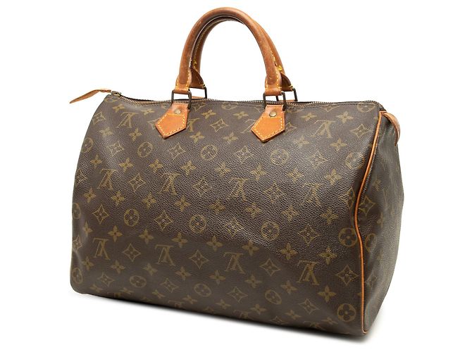 Borsa Boston Louis Vuitton Monogram Speedy 35 Marrone - vista 2