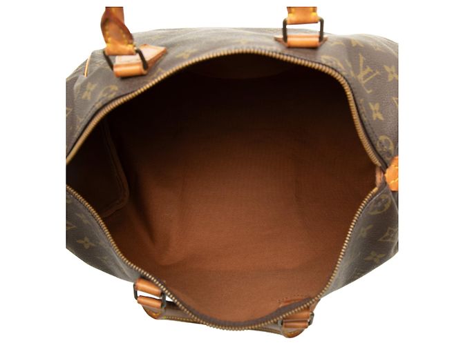 Borsa Boston Louis Vuitton Monogram Speedy 35 Marrone - vista 4