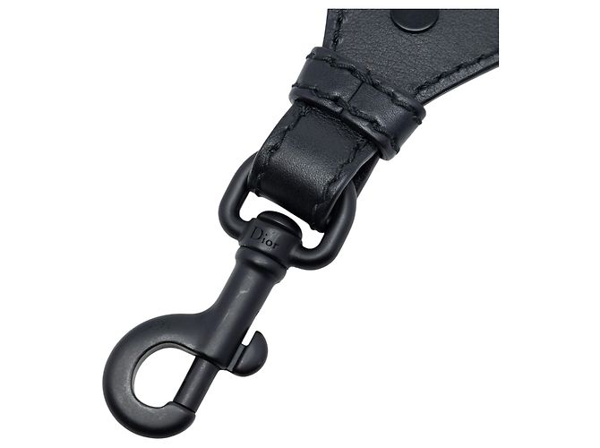 Dior bestickter Canvas-Bagstrap in Schwarz - Ansicht 4