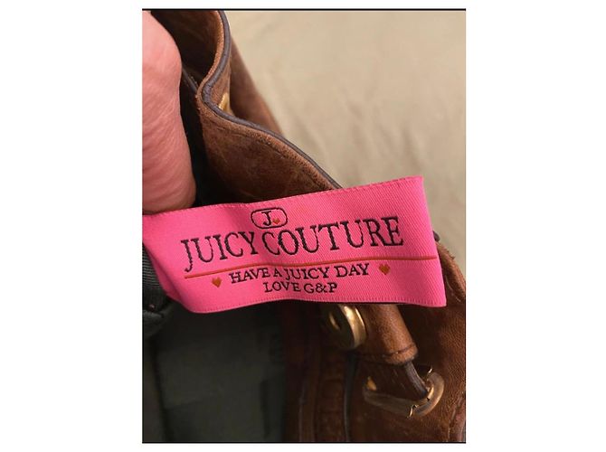 Borsa a mano in pelle marrone Juicy Couture - vista 17