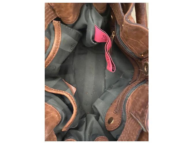 Borsa a mano in pelle marrone Juicy Couture - vista 18