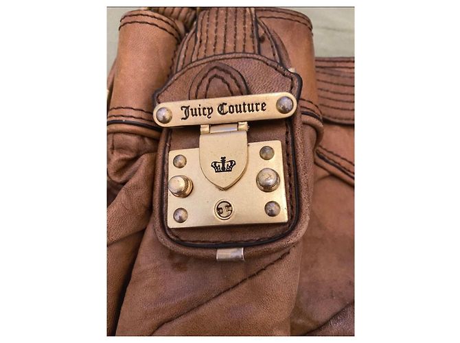 Borsa a mano in pelle marrone Juicy Couture - vista 2