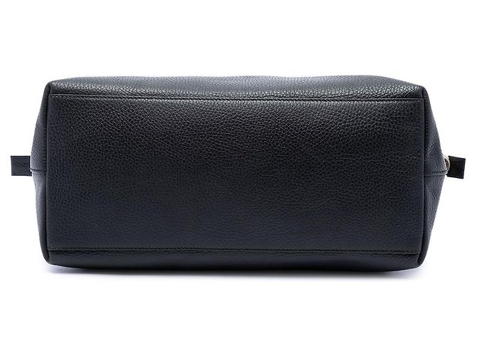 Borsa Dome Satchel Gucci Medium in pelle di vitello nera con ciondolo GG - vista 3