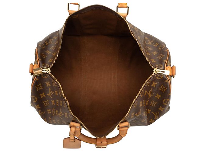 Borsa da viaggio Louis Vuitton Monogram Keepall Bandouliere 50 Marrone - vista 4