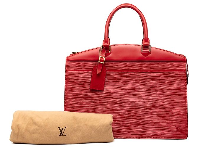 Louis Vuitton Epi Riviera Handtasche rot - Ansicht 8