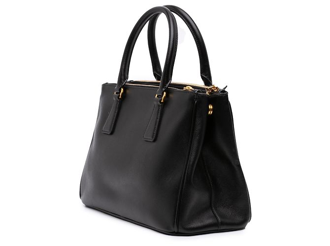 Bolsa Prada Small Saffiano Lux Galleria Double Zip Preta - vista 2