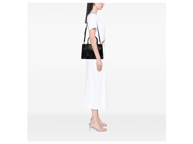 Bolsa Prada Small Saffiano Lux Galleria Double Zip Preta - vista 6
