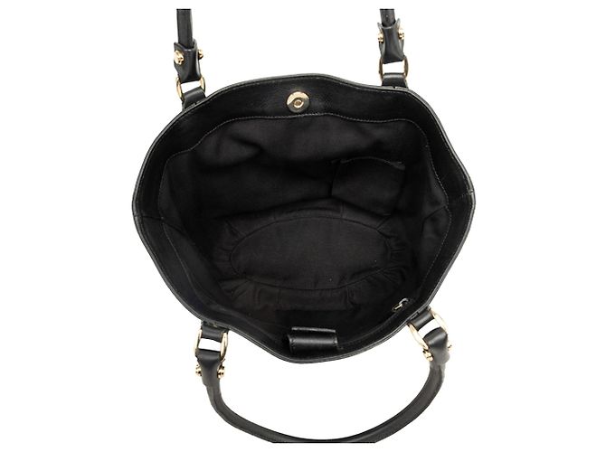 Borsa Gucci GG Canvas Abbey D Ring Nera - vista 4