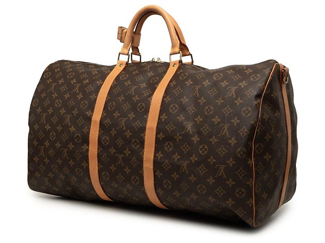 Borsa da viaggio Louis Vuitton Monogram Keepall Bandouliere 60 Marrone - vista 2