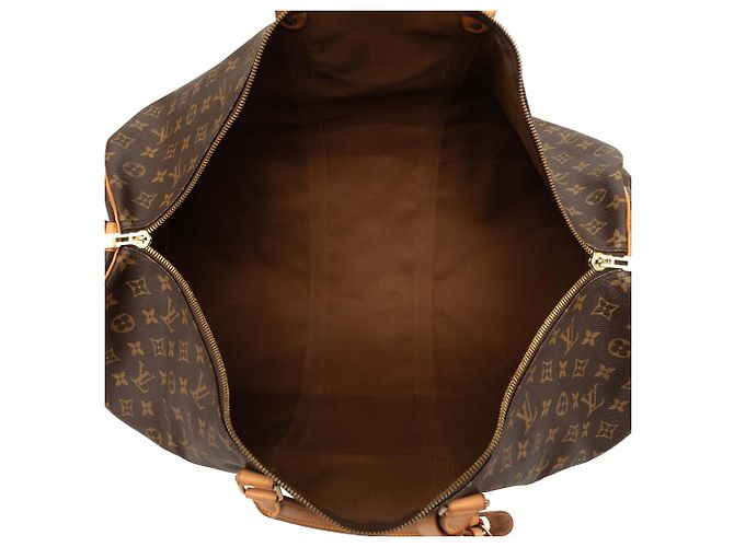 Borsa da viaggio Louis Vuitton Monogram Keepall Bandouliere 60 Marrone - vista 4