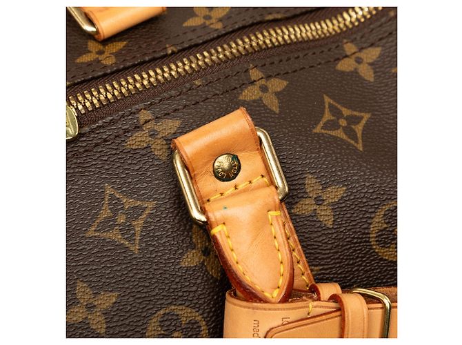 Borsa da viaggio Louis Vuitton Monogram Keepall Bandouliere 60 Marrone - vista 7