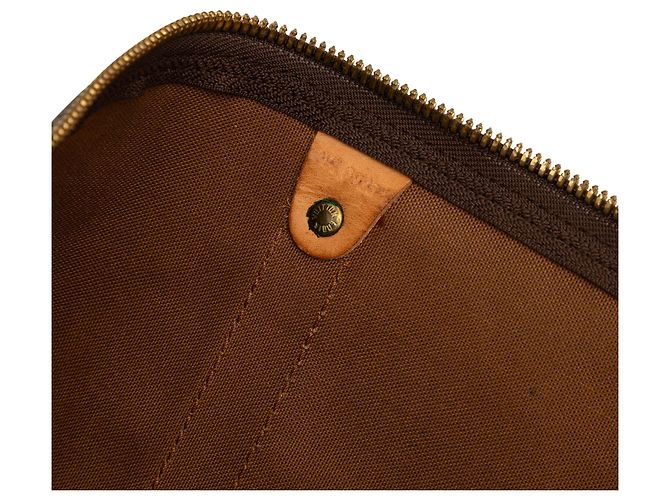 Borsa da viaggio Louis Vuitton Monogram Keepall Bandouliere 60 Marrone - vista 8